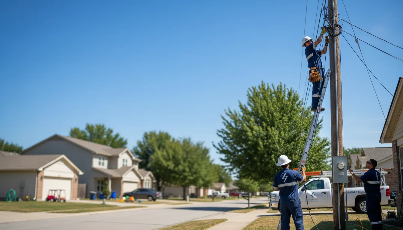 Residential electrician providing installation services in Rincon, GA